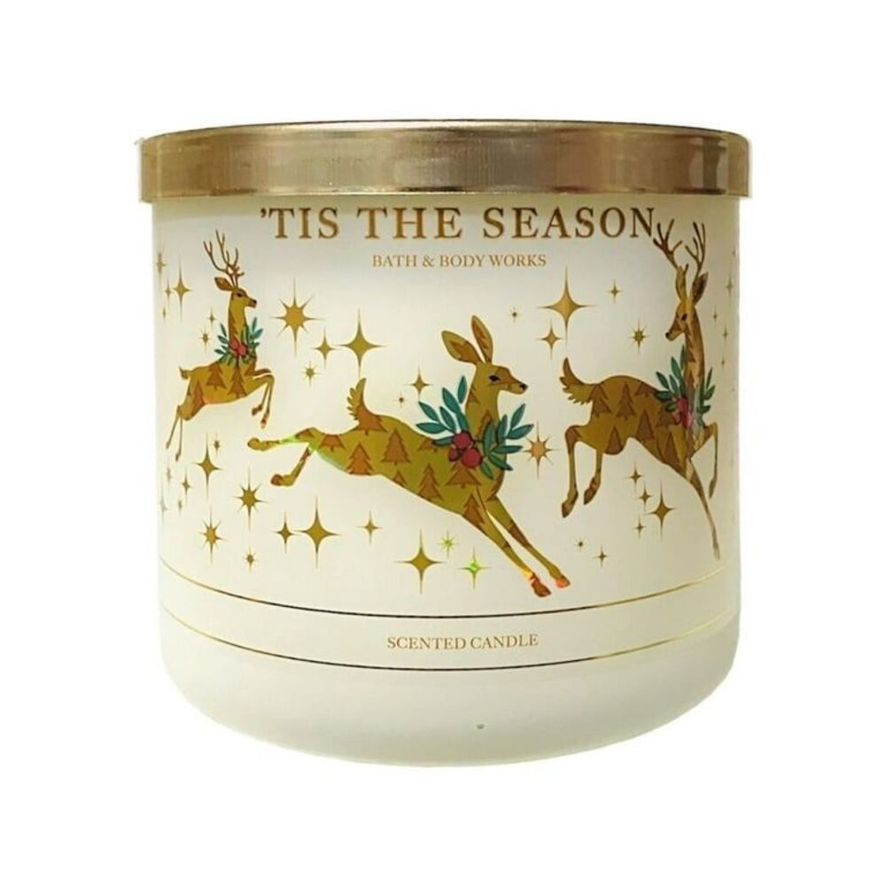 Bath & Body Works ’Tis The Season 3-Wick Candle 14.5 oz New Holiday Scent